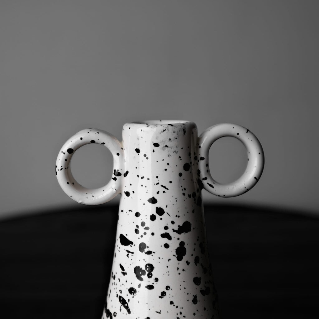 Loops Vase Nero Sprinkle KAISER HOMES 